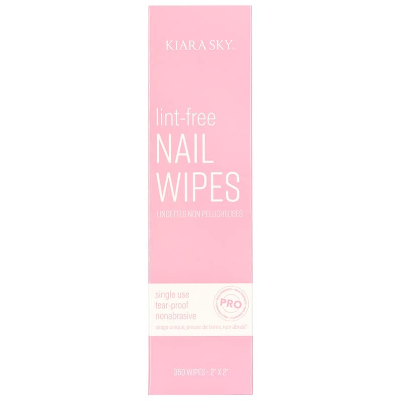 Kiara Sky 100% Lint Free Nail Wipes to Soak Off Acrylic Gel Nail Polish - Lint Free Nail Wipes Soft Gel Nail Polish Remover Pads Absorbable Eyelash Extension Glue Cleaning Wipes - Image 5