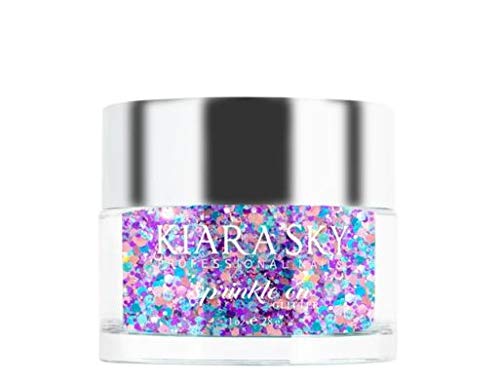 Kiara Sky 3D Glitter Nail Art | Sprinkle On Collection 1 oz | Mix with Acrylic, Gel Polish or dip Powder | City Lights - Image 3