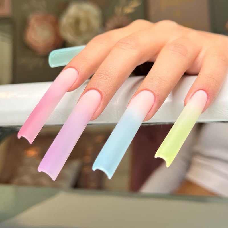 Kiara Sky C Curve XXL Nail Tip Case (500 Tips in 10 Sizes) (Square Clear) - Image 6