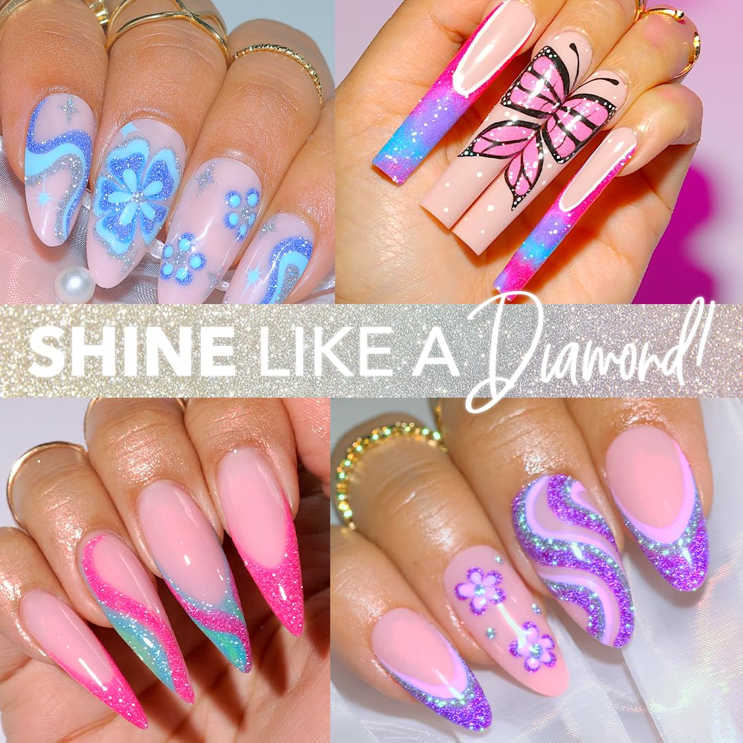 KIARA SKY Diamond FX Reflective Gel Polish (Bubblelicious) - Image 6