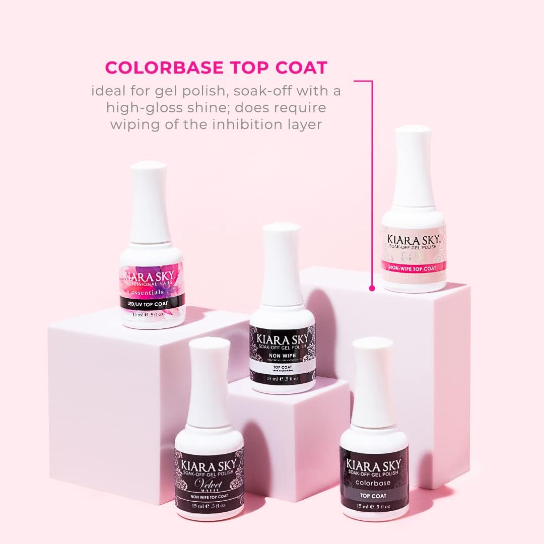 KIARA SKY Gel Polish Base Coat 0.5 fl oz | creates an adhesive bond between the nail plate and gel polish - Image 3