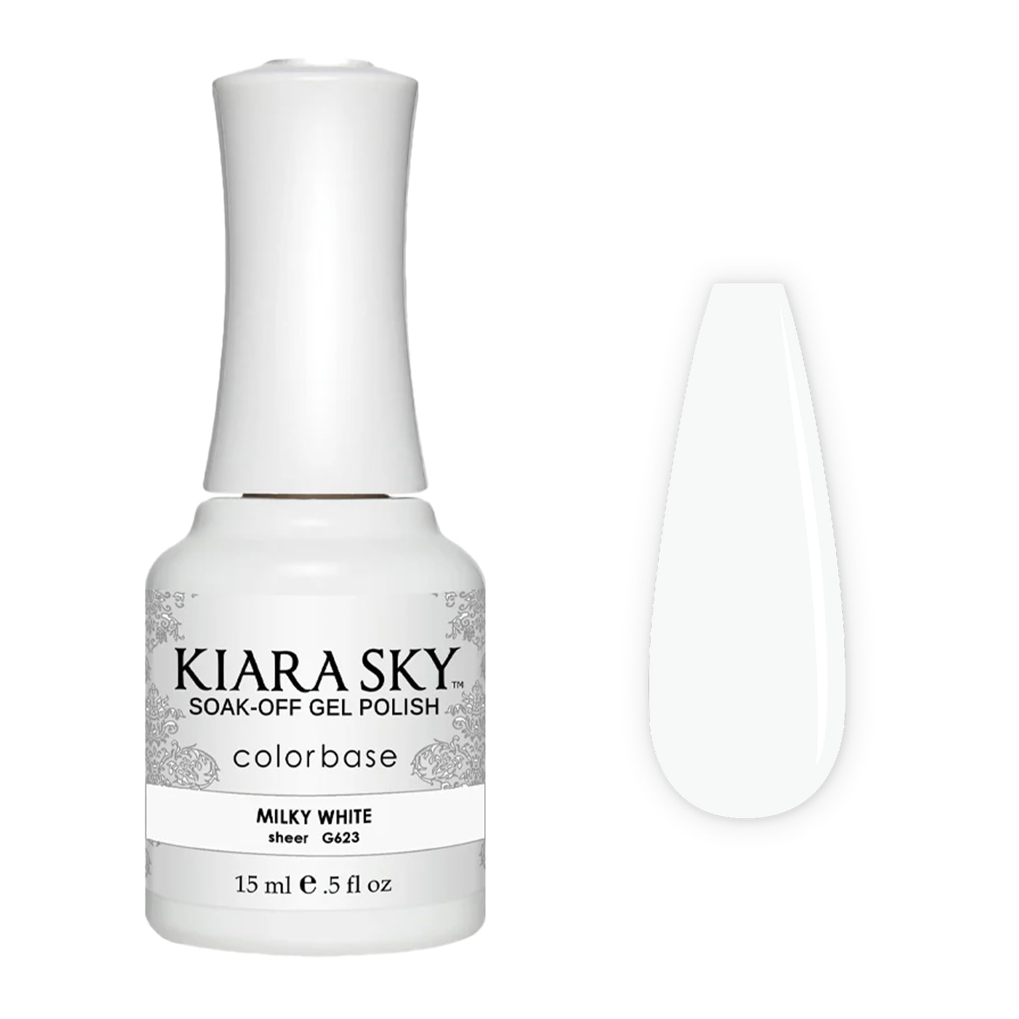 KIARA SKY Gel Polish-MILKY WHITE-G623