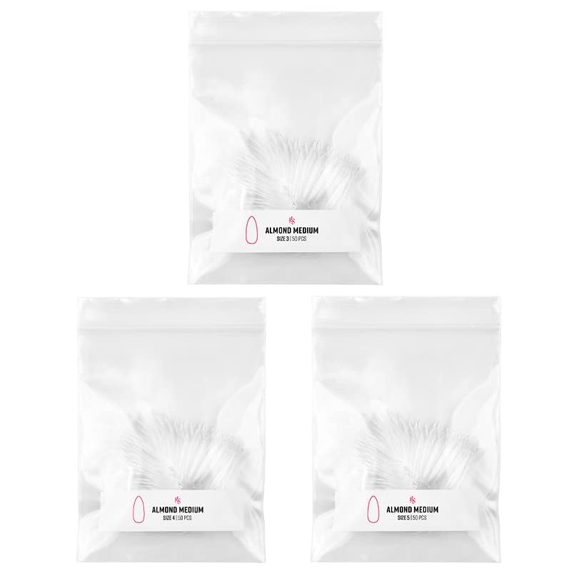 Kiara Sky Gelly Tips Refill Packs - Soak Off Soft Gels - Almond Shape (Medium Length) (Sizes 3, 4, 5) - Image 6