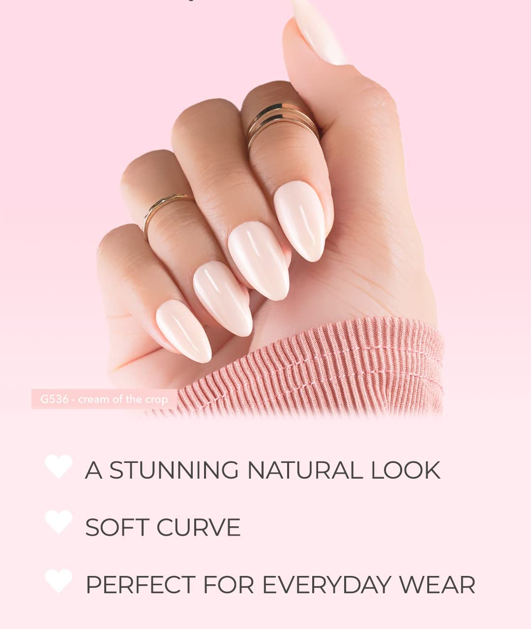 Kiara Sky Gelly Tips Refill Packs - Soak Off Soft Gels - Almond Shape (Short Length) (Sizes 0, 1, 2) - Image 5