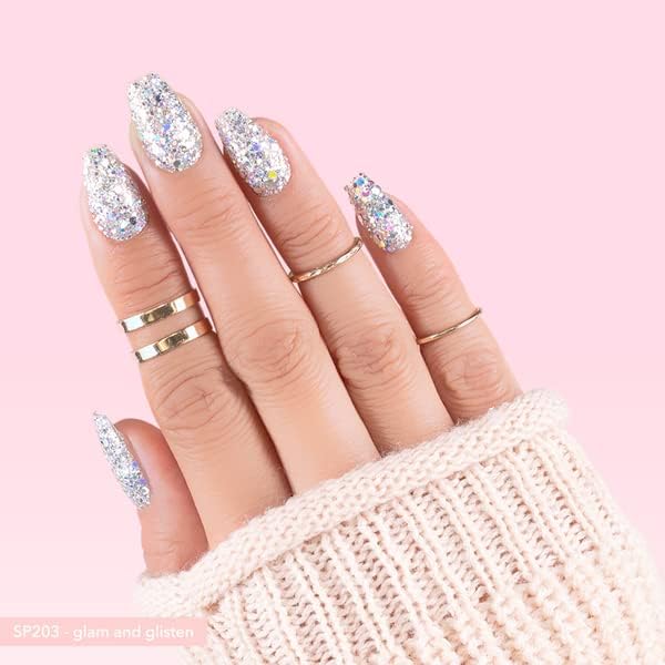 Kiara Sky Gelly Tips Refill Packs - Soak Off Soft Gels - Coffin Shape (Short Length) (Sizes 3, 4, 5) - Image 3