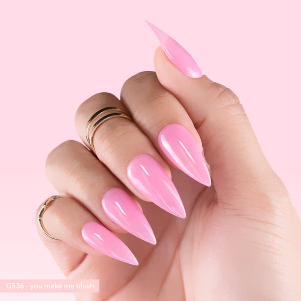 Kiara Sky Gelly Tips Refill Packs - Soak Off Soft Gels - Stiletto Shape (Short Length) (Sizes 0, 1, 2) - Image 4