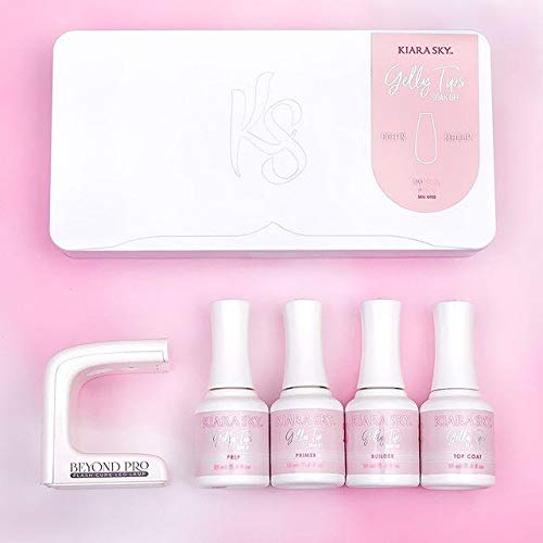 Kiara Sky Gelly Tips Starter Kit With Lamp - Shape: Almond Medium - Image 3