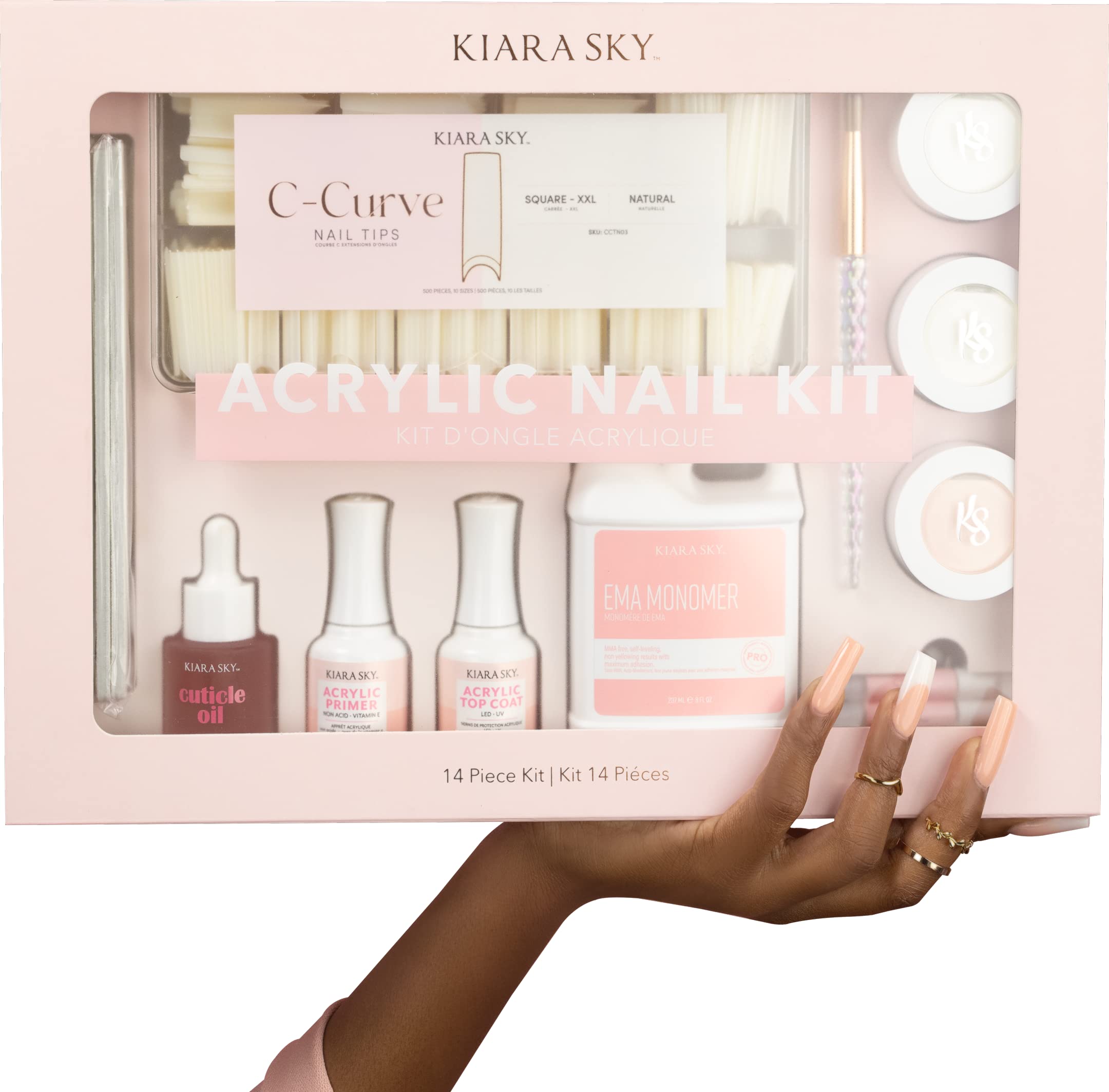 Kiara Sky Professional Nails 12 Piece Acrylic Nail Starter Kit - Image 2