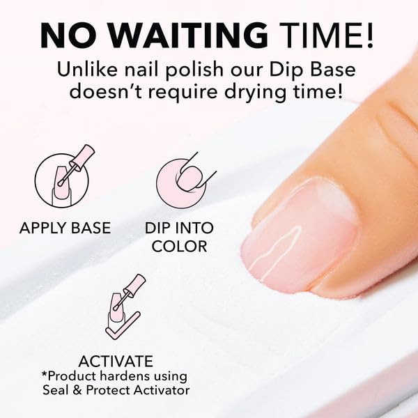 Kiara Sky Professional Nails Dip Liquid Essentials Step 2 Base for Dip Powder Manicure - Image 3