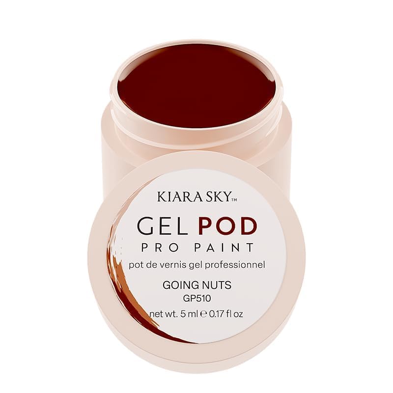 KIARA SKY Professional Nails Gel Art Pod - Ultra Pigmented Gel Art Paints (Going Nuts) Chestnut Brown - Image 2