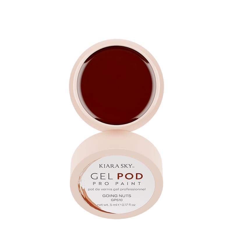 KIARA SKY Professional Nails Gel Art Pod - Ultra Pigmented Gel Art Paints (Going Nuts) Chestnut Brown - Image 4
