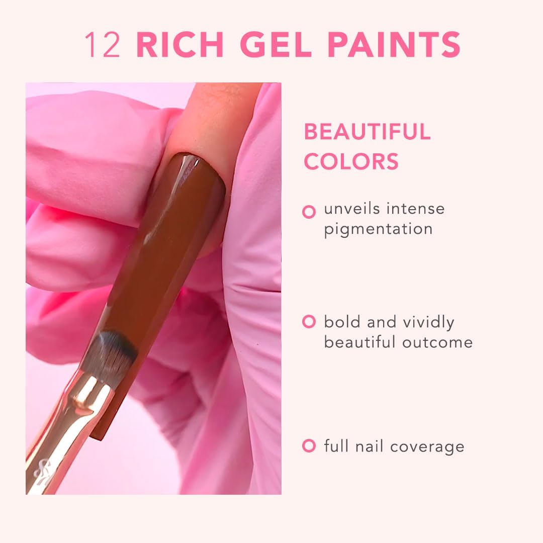 KIARA SKY Professional Nails Gel Art Pod - Ultra Pigmented Gel Art Paints (Going Nuts) Chestnut Brown - Image 5