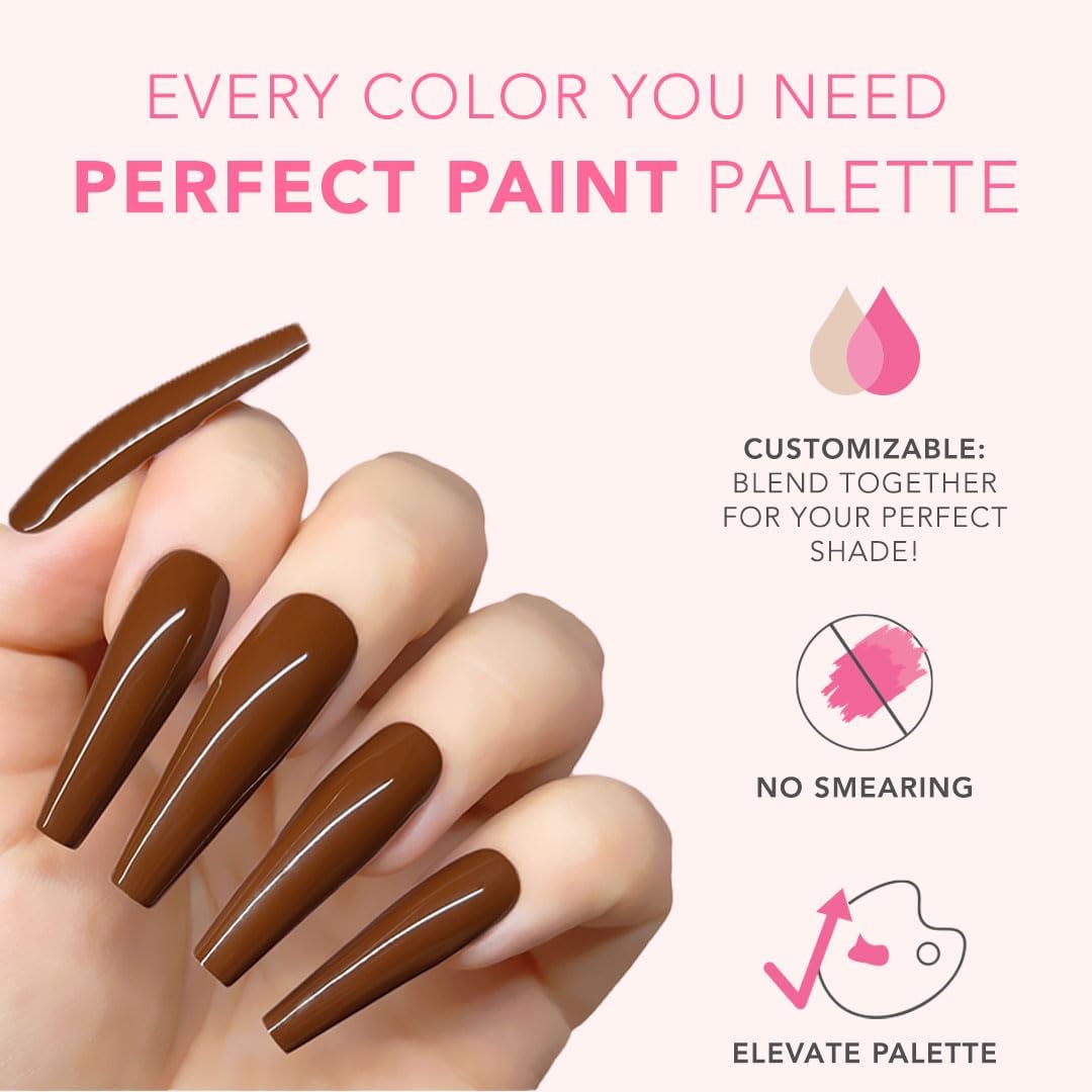 KIARA SKY Professional Nails Gel Art Pod - Ultra Pigmented Gel Art Paints (Going Nuts) Chestnut Brown - Image 6