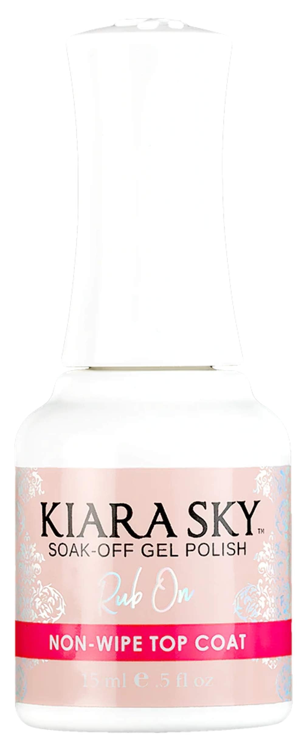 Kiara Sky Professional Nails LED UV Soak Off Rub On Non Wipe Gel Top Coat for Nails