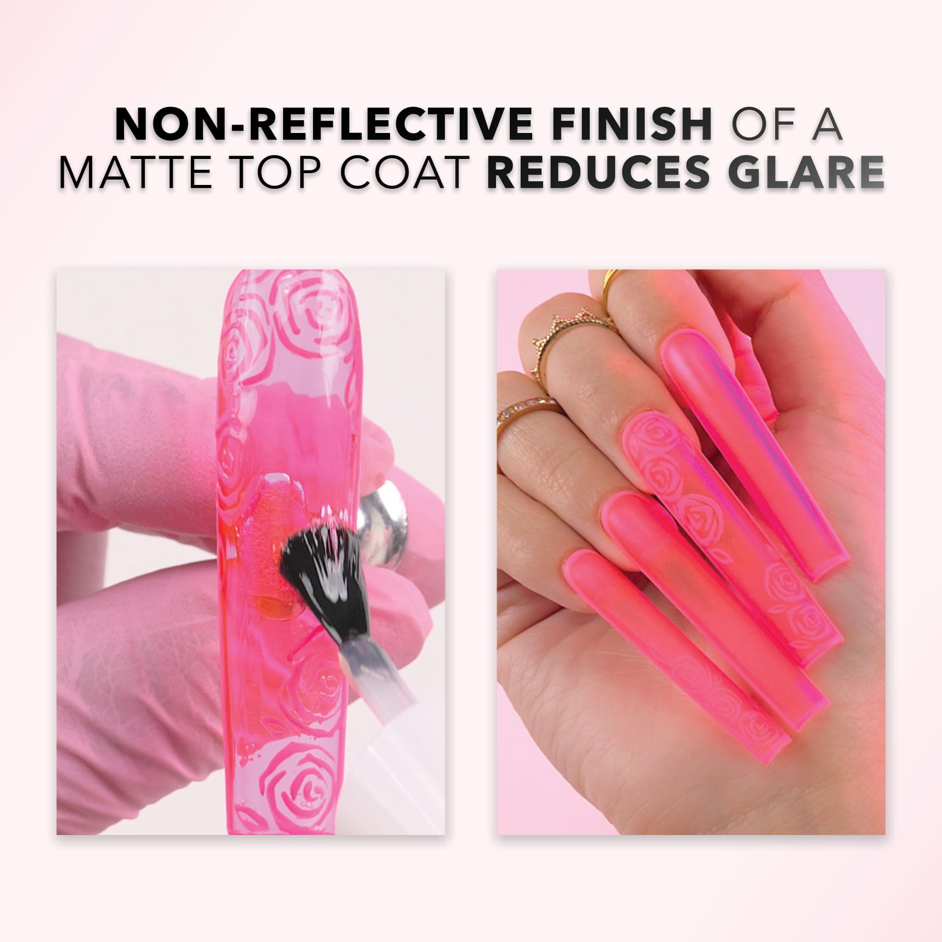 Kiara Sky Professional Nails LED UV Soak Off Velvet Matte Gel Top Coat - Image 5