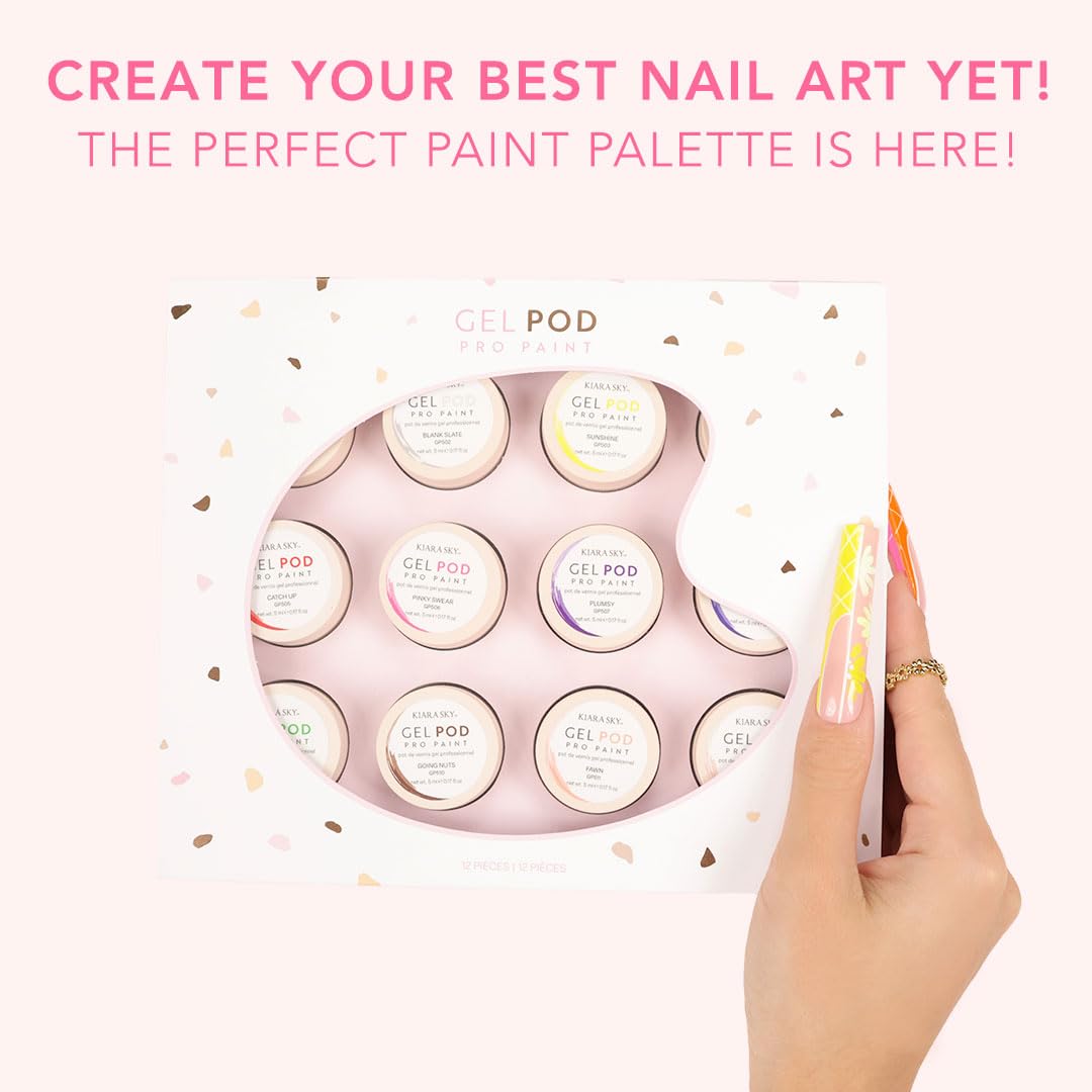 KIARA SKY Professional Nails *NEW* Gel Art Paint Pod Collection - 12 Ultra Pigmented Colors for Nail Art - Image 2