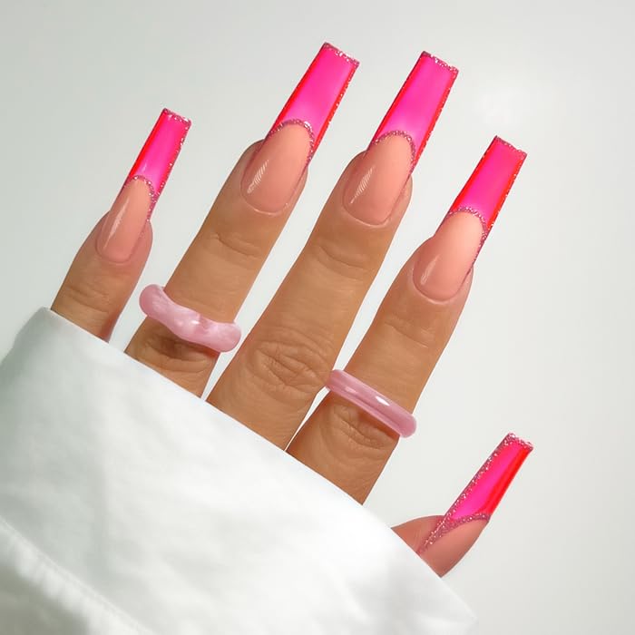 KIARA SKY Professional Nails Soak Off Jelly Tint Gel Polish (Hot Pink) - Image 2