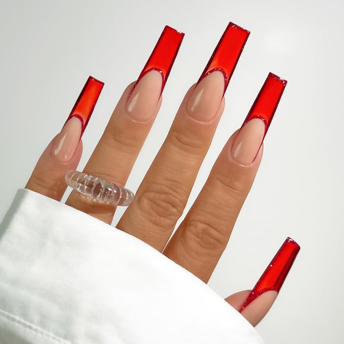 KIARA SKY Professional Nails Soak Off Jelly Tint Gel Polish (The Red Sea) - Image 2