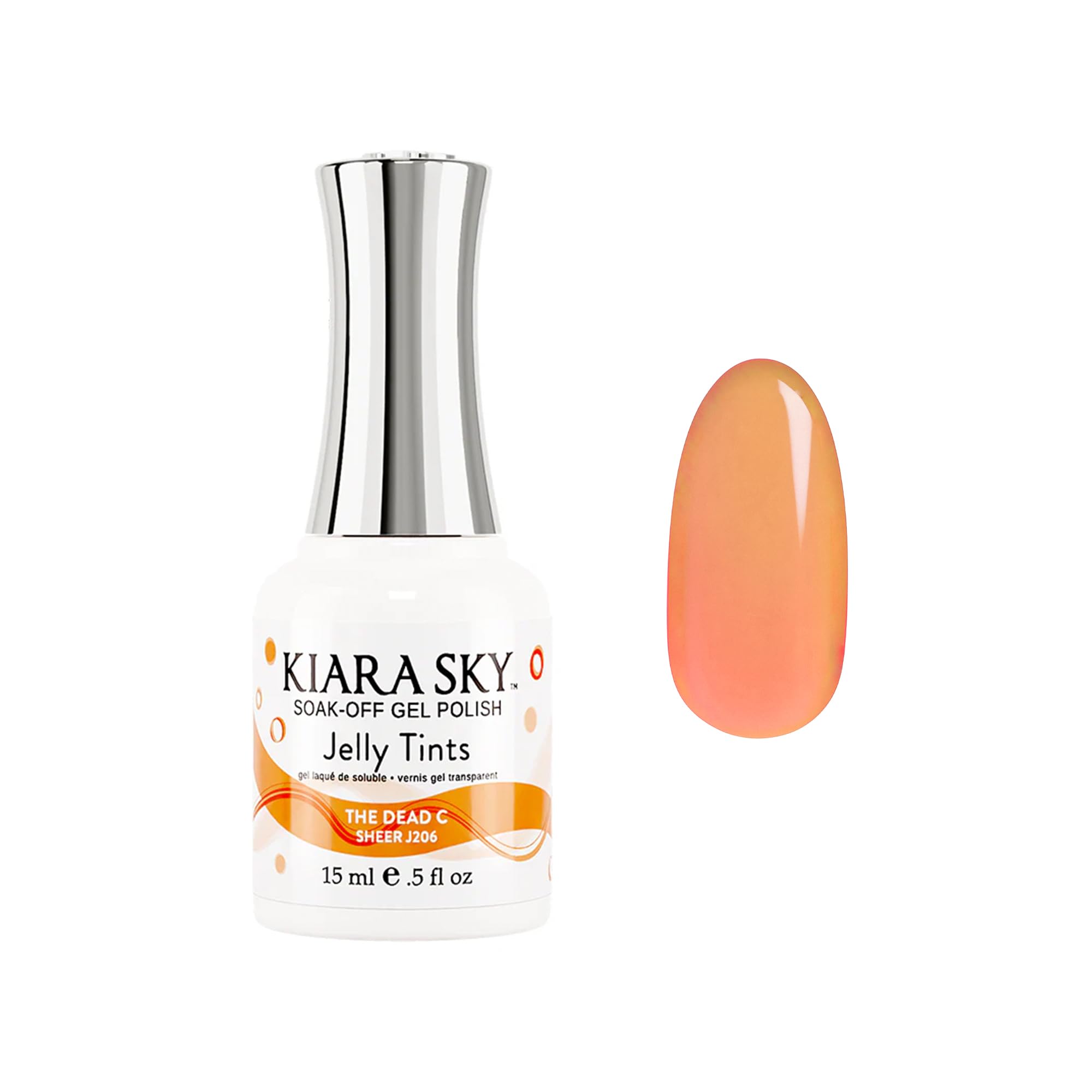 KIARA SKY Professional Nails Soak Off Jelly Tint Gel Polish (The Dead C)