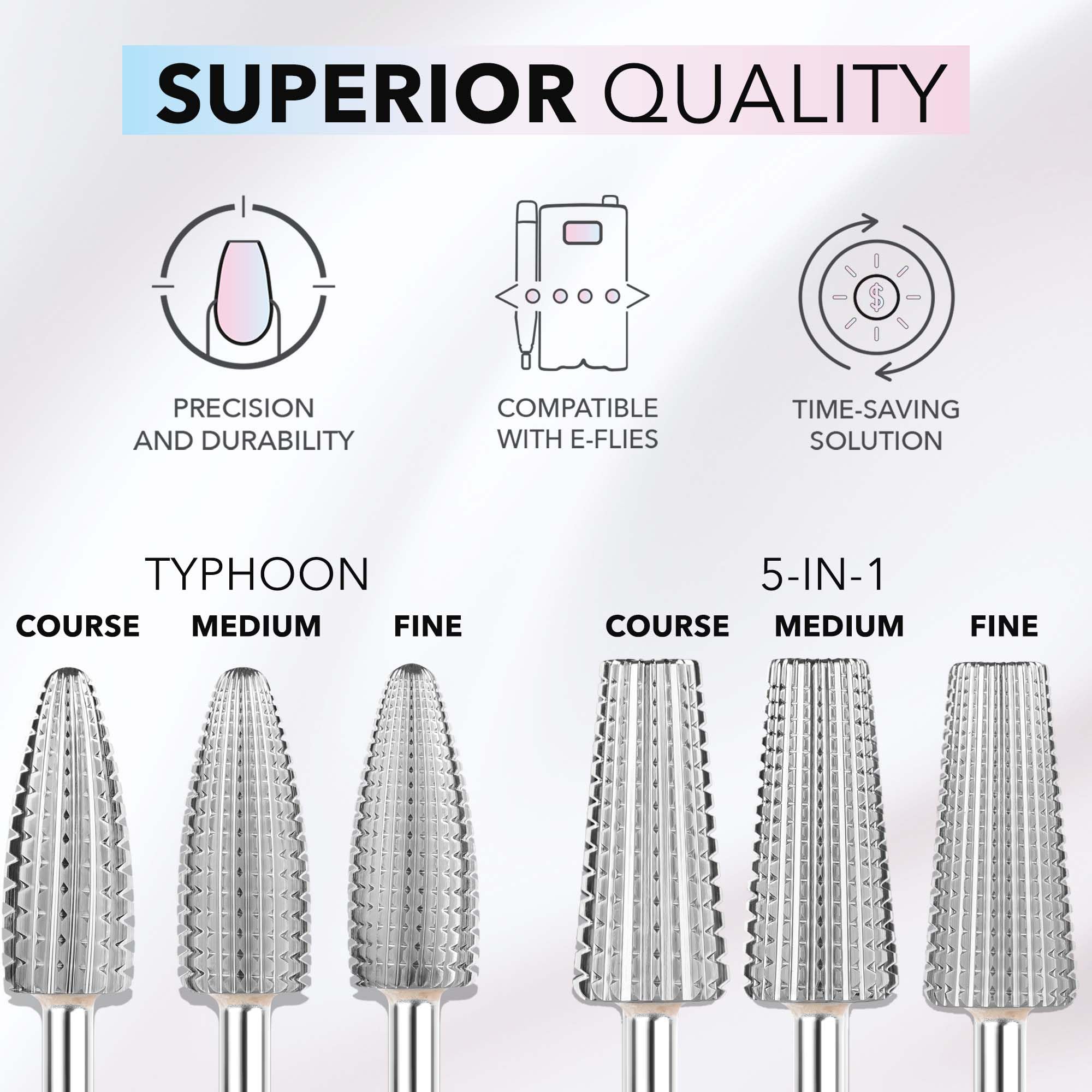 Kiara Sky Professional Nails Stainless Steel Universal Drill Bits for e-file Nail Drill (Crystal Mandrel Bit) - Image 2