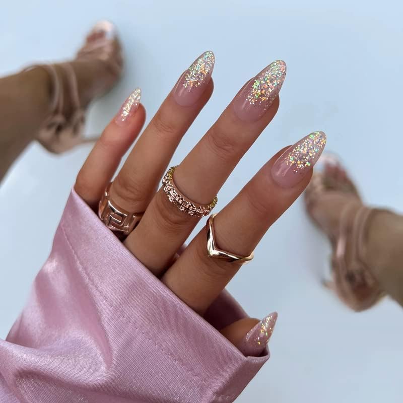 KIARA SKY PROFESSIONAL NAILS XPRESS PRO 100% ACRYLIC PRESS ON NAILS (Glisten Here) - Image 6