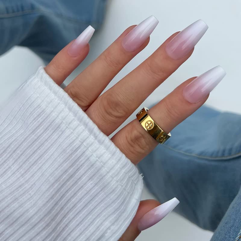 KIARA SKY PROFESSIONAL NAILS XPRESS PRO 100% ACRYLIC PRESS ON NAILS (Pink Ombre) - Image 7