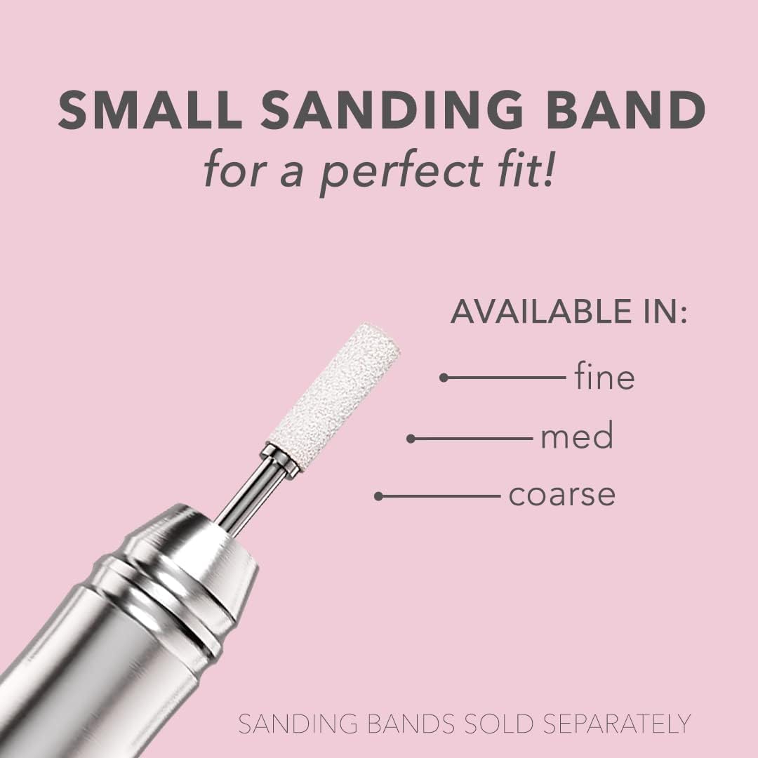 Kiara Sky Small Sanding Bands | FINE Grit | White | for use with 3.1 MM Mandrel Drill Bit | 50 Pieces - Image 3