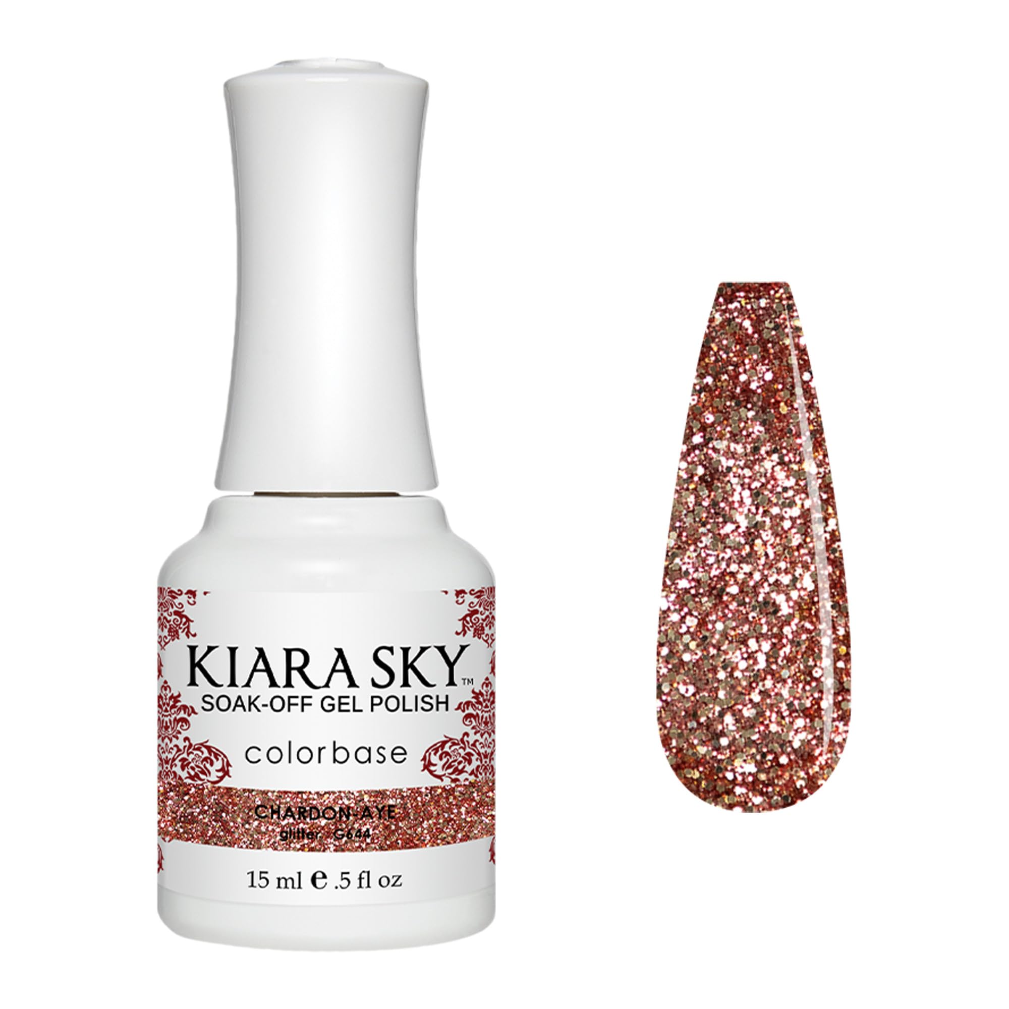 Kiara Sky Soak Off Gel Nail Polish 0.5 fl oz, CHARDON-AYE (G644)