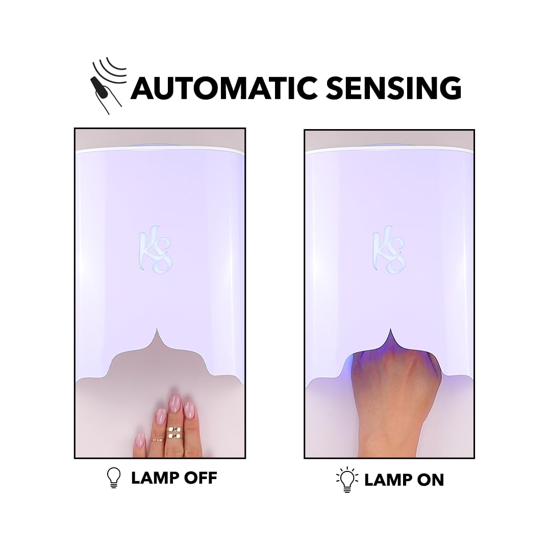 KIARA SKY UV Nail Lamp, LED Nail Lamp, Cordless & Rechargeable Nail Dryer Flash Cure UV Light for Gel Nail Polish - Beyond Pro Vol II, Lavender - Image 6