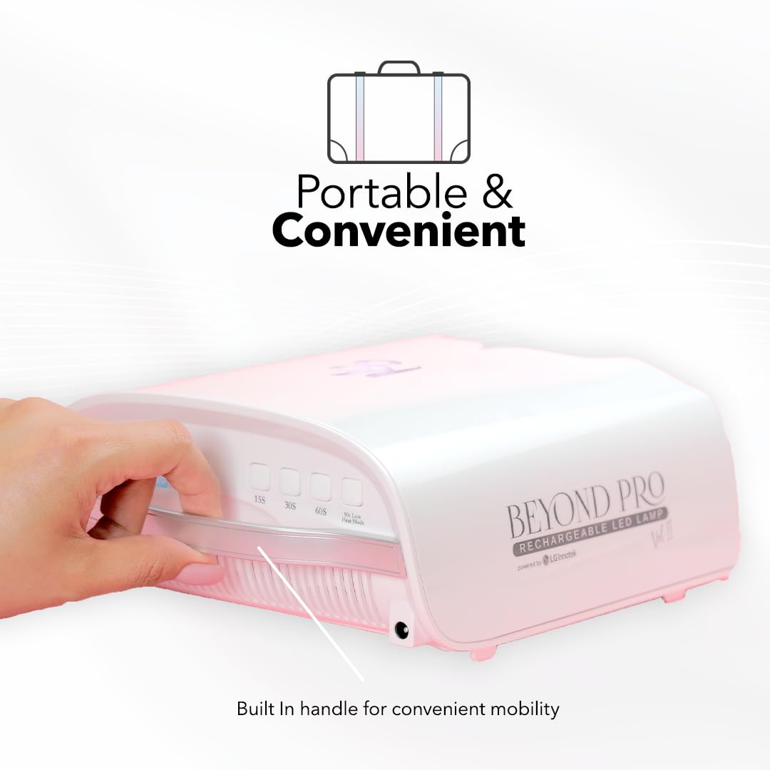 KIARA SKY UV Nail Lamp, LED Nail Lamp, Cordless & Rechargeable Nail Dryer Flash Cure UV Light for Gel Nail Polish - Beyond Pro Vol II, Lavender - Image 7